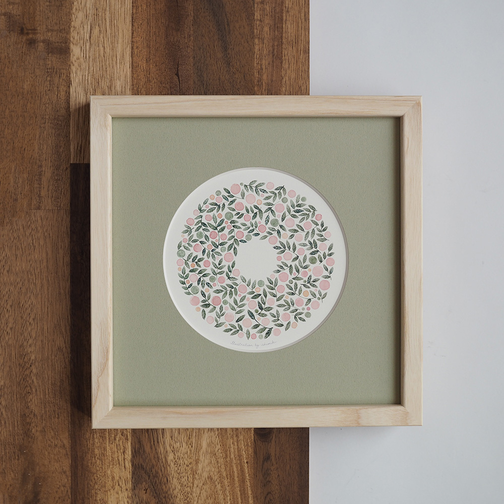 水彩ポスターフレーム付とステーショナリーセット（あこがれ）